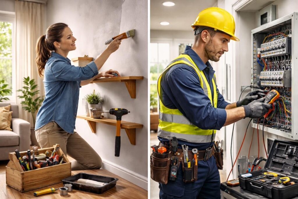 découvrez quand il est préférable de réaliser vos travaux vous-même et quand il vaut mieux faire appel à un professionnel pour garantir qualité et sécurité.