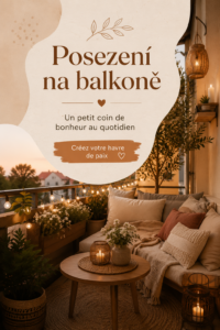 Balcon cosy aménagé avec des coussins et des plantes