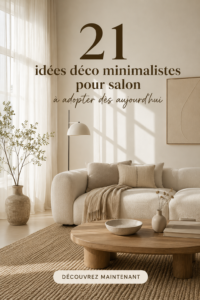 Un salon minimaliste avec des meubles épurés et des couleurs neutres