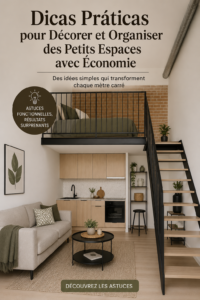 Une petite pièce décorée avec goût et optimisée pour le rangement