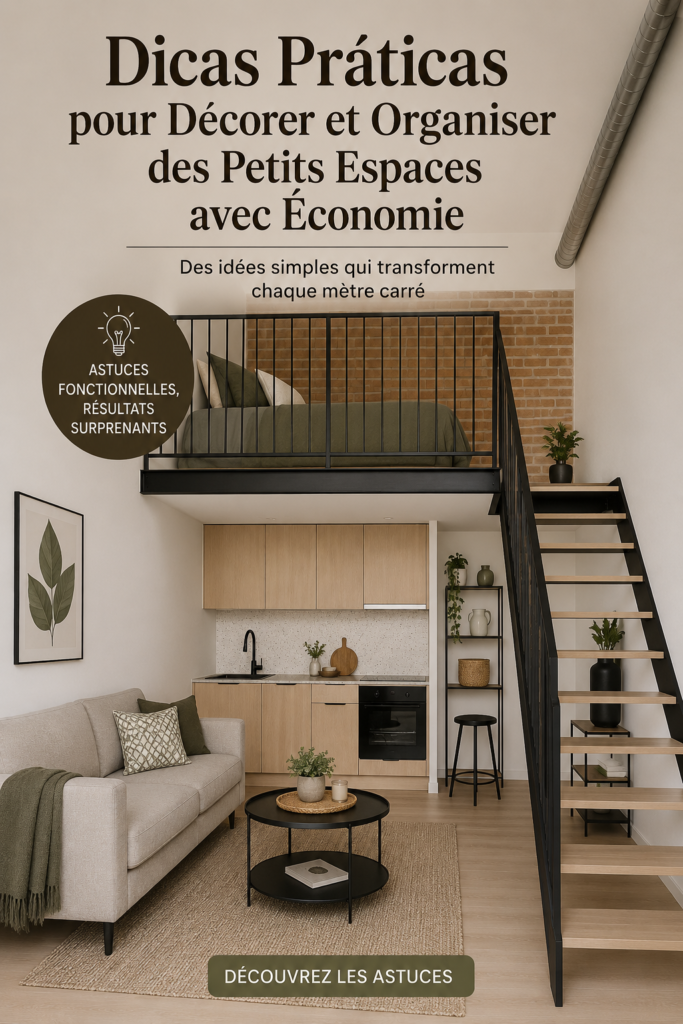 Une petite pièce décorée avec goût et optimisée pour le rangement