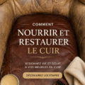 Canapé en cuir propre et bien entretenu dans un salon chaleureux