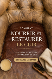 Canapé en cuir propre et bien entretenu dans un salon chaleureux