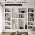 Une belle librerie en cartongesso dans un intérieur chaleureux