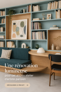 Transformation d'un ancien atelier d'artiste en un espace lumineux et accueillant