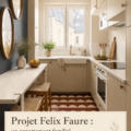 Vue d'un appartement familial à Paris au style cottage anglais
