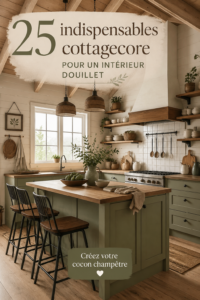 Ambiance cosy avec des éléments de décoration cottagecore