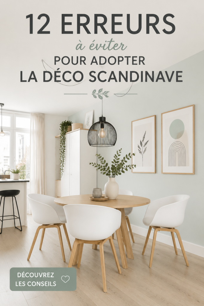 Déco scandinave lumineuse avec des couleurs douces et des meubles en bois clair.