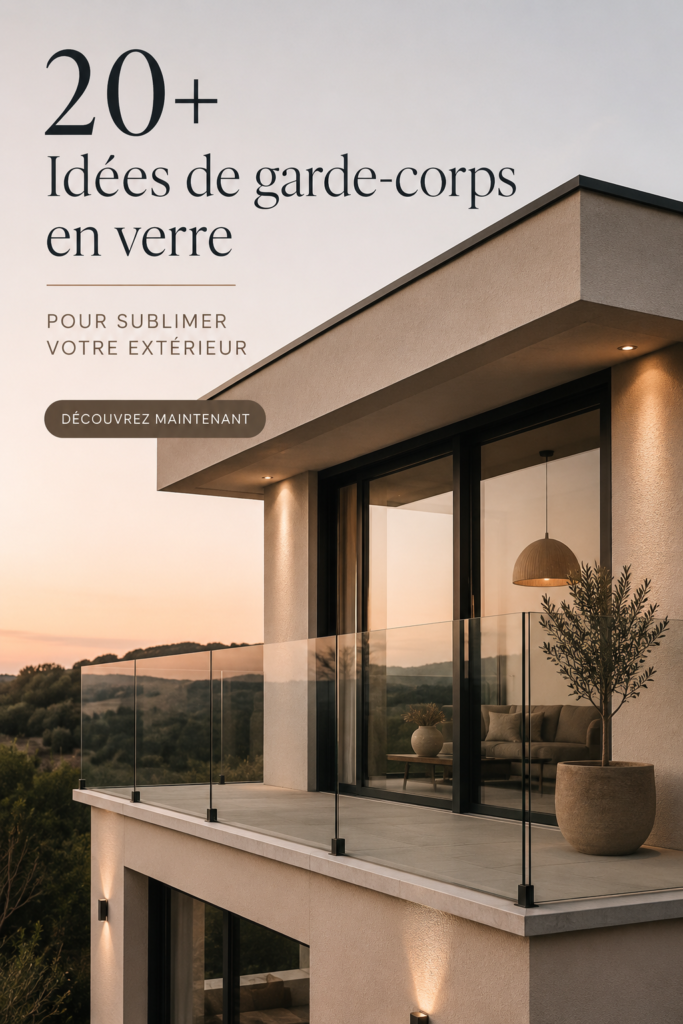 Idées de rampes en verre modernes pour balcons