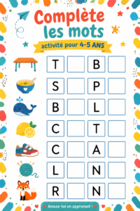 Une maman et son enfant jouant ensemble à un jeu éducatif de mots