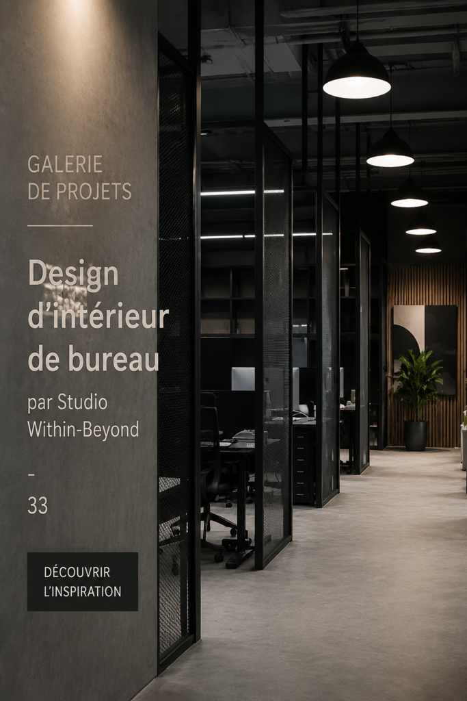 Bureau moderne et chaleureux avec un décor inspirant et fonctionnel