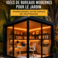 Bureau de jardin moderne avec vue sur le paysage