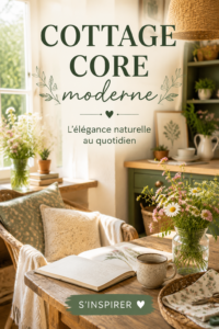 Intérieur chaleureux de style cottage moderne avec une décoration soignée.