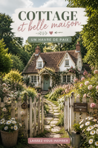 Un cottage charmant en pleine nature avec du fleurissement autour