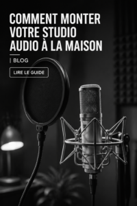 Un coin de studio audio bien agencé avec des équipements modernes.