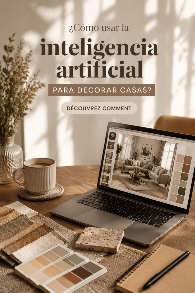Une image d'un salon moderne décoré grâce à des conseils d'intelligence artificielle.