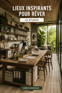 Un studio lumineux et inspirant avec une décoration moderne