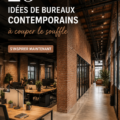Un bureau moderne avec des designs contemporains et stylés.