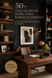Bureau moderne décoré avec des tableaux inspirants et des plantes