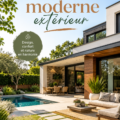 Une maison moderne avec un design extérieur élégant et des matériaux contemporains.