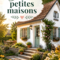 Vue d'une belle petite maison moderne avec jardin.