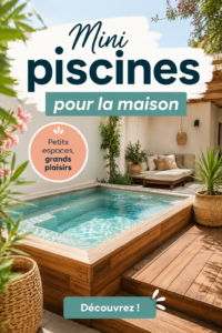 Image d'une jolie mini piscine installée dans un jardin ensoleillé.