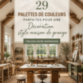 Une belle maison de campagne avec des palettes de couleurs chaudes et accueillantes.