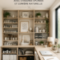 Une salle d'art minimaliste remplie de lumière naturelle et de décor épuré.