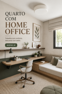 Un coin bureau chaleureux avec des éléments décoratifs dans une chambre