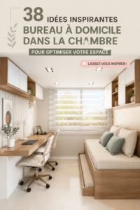 Aménagement d'un bureau cosy dans une chambre moderne