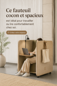 Chaise douillette dans un coin lecture chaleureux avec des coussins et une lampe