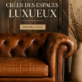 Un intérieur élégant avec des couleurs neutres et des accessoires chaleureux