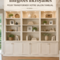 Un salon moderne et chaleureux avec des meubles bien agencés et des touches décoratives
