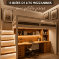 Une petite chambre avec un lit superposé accueillant et bien aménagé.
