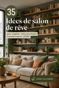 Un salon élégant avec des meubles modernes et des couleurs apaisantes.