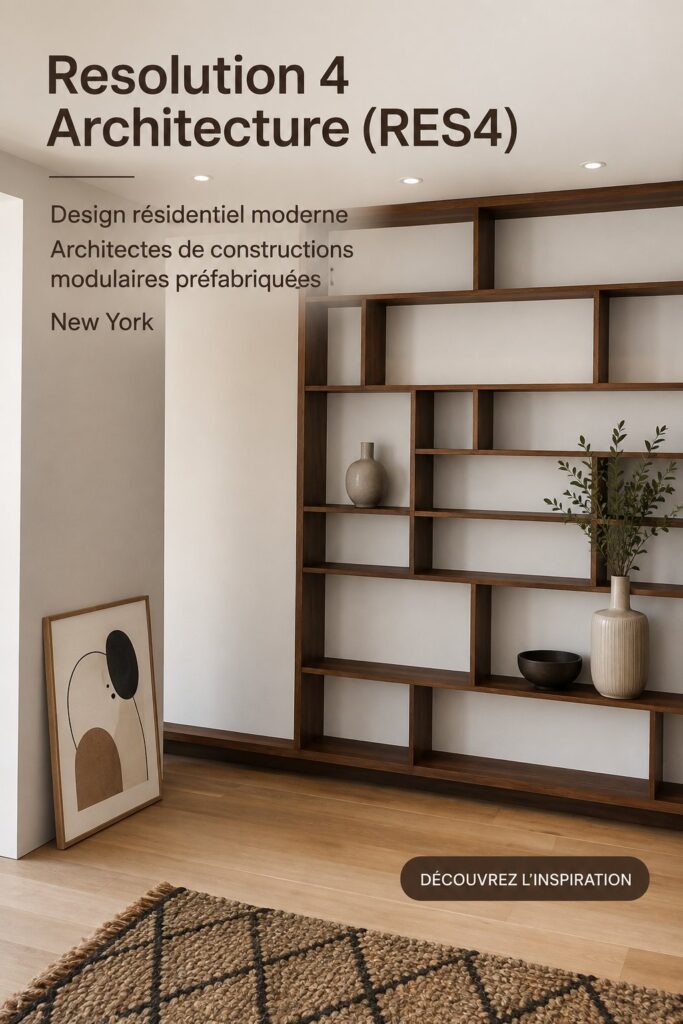 Une maison moderne avec des éléments de décoration contemporains et épurés.