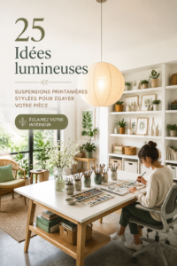 Suspension tendance illuminant un salon moderne