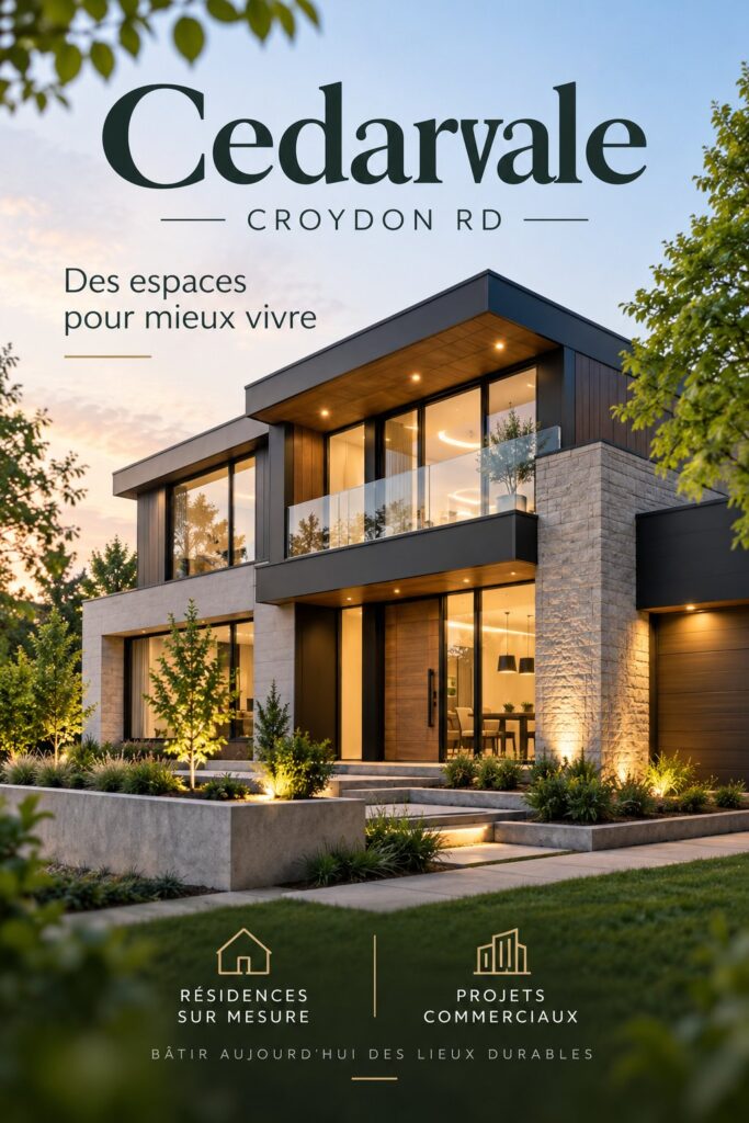 Image d'une maison récemment aménagée, showcase d'un projet sur mesure à Toronto.
