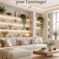 Salon en L lumineux et chaleureux, aménagé avec goût