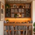 Intérieur chaleureux avec des éléments décoratifs modernes et accueillants.