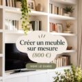 Un meuble sur mesure en bois, personnalisé pour un intérieur chaleureux et accueillant.