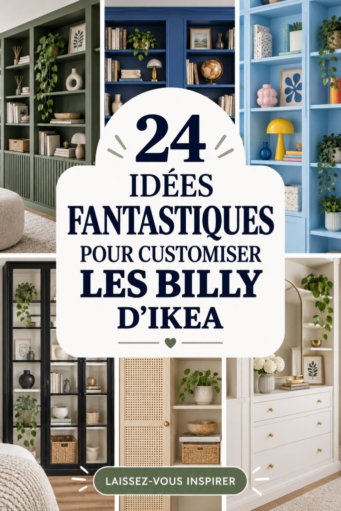 Exemple d'une étagère Billy Ikea détournée pour un intérieur moderne