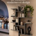 Meuble moderne en bois clair avec un design épuré dans un salon lumineux